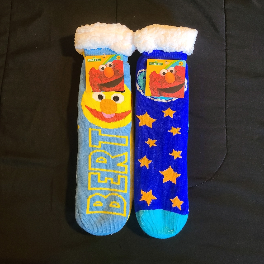 Sesame Street Bert and Ernie Elmo Cozy Socks Bundle